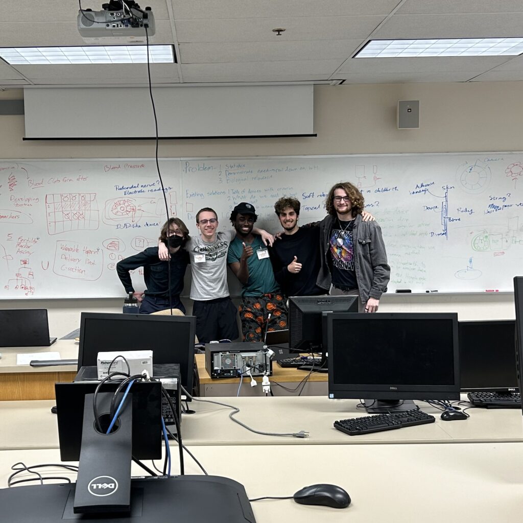 The original team at the weekend-long Medical Device Make-a-Thon at UTSA.